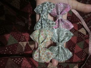 •Felt Bow Hair Clip❤️🙌🏻