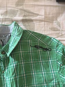 Green Plaid Shirt