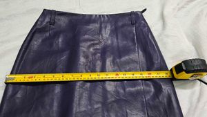 Women&#39;s High-Waist Faux Leather Pencil Skirt