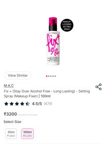 Mac Fixt Stay Over Fixing Spray 100ml
