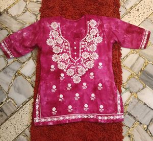Embroidery Short Kurti