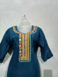 Elegant Blue Embroidered Salwar suit