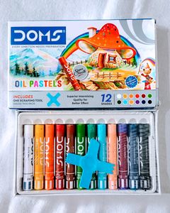 Camel Water Colour Tubes, DOMS Oil Pastels