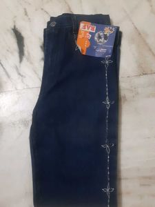 Embroidered New Bootcut Jeans