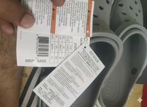 crocs bayaband clogs ,size 10,grey and green