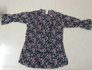 A-line Top Floral Printed