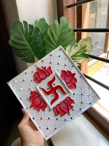 Handmade Swastika Lotus Wall Decor