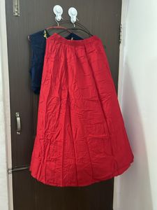 Three Piece Crop Top, Skirt And Shrug Piece.  No Coins Only Cash!