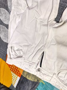 White Cargo Pants