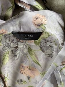 Sheer Pastel Floral Blouse