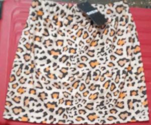 Leopard Print Mini Skirt