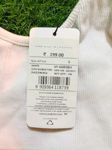 SHEIN White Ribbed Tank Top