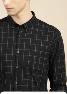 Black Casual Ether Shirt , Size :M