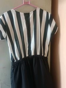 black and white jumpsuit