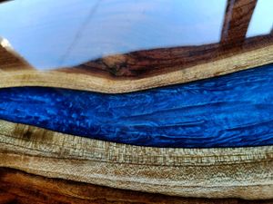 Wood &amp; Resin Serving Tray