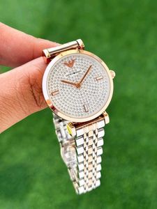 EMPORIO ARMANI DUAL TONE PREMIUM LADIES WATCH
