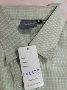 Light Pista Green Casual Shirt In L And XL