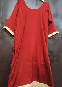 Rust Party Wear Plazo Suit With Dupatta 44 Bust
