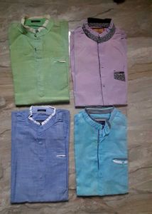 Long Fit L Size Men Shirt Combo Set