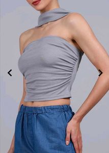 Gray Tube Top