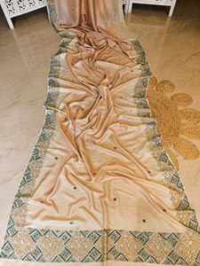 Golden Kantha ✨️ Pure Silk Saree