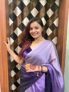 Beautiful 😍 Purple Shade Alia Style Saree 😍💞