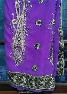 Heavy Embroidered Saree