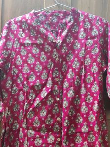 Floral Print Kurta