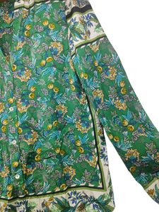 Floral Print Green Top