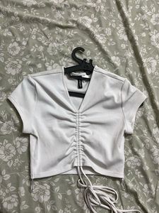 White Crop Top