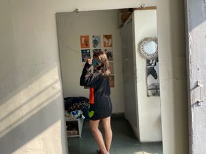 Colorful Knit Sweater Dress