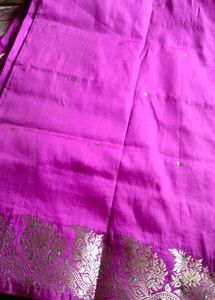 Rose Color Saree