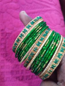 Green & Gold Bangles
