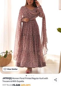 Kurti Trouser With Dupatta All Size Available