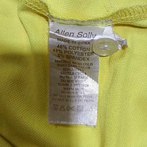 Allen Solly Yellow Polo T-shirt