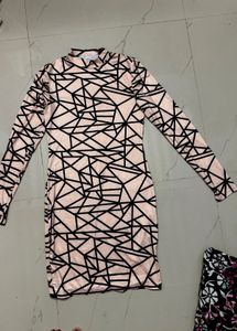 Geometric Print Bodycon Dress