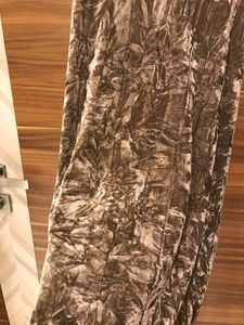 Brown Velvet Mini Dress