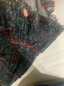 Antheaa Curve Size Chiffon Dress