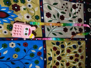 Cute Pink Bunny Pop It Bag