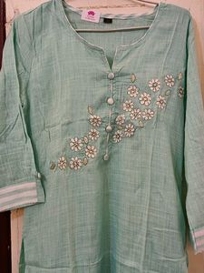 Elegant Embroidered Kurta plazzo set