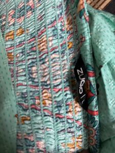 Teal Paisley Print Sundress