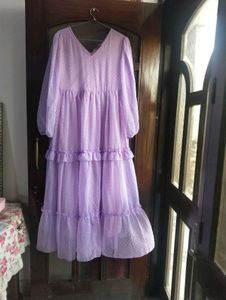 Lavender Tiered Maxi Dress