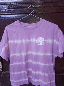 Lavender And White T-shirt