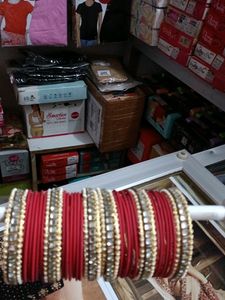 Red Bridal Chuda 2/6 Size