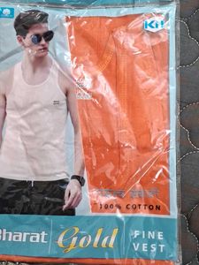 Bharat Gold Fine Vest,combo Of  4 ( 85 cm each)
