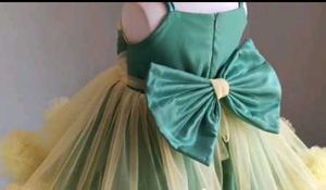Adorable Green &amp; Yellow Tulle Dress