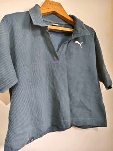L/ XL Chest 38-42 inches Puma Cropped Polo Shirt