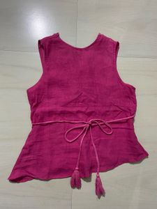 Pink Sleeveless Top