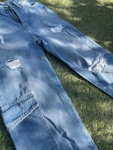 Ripped,Cargo Jeans from Freakins- Waist-28