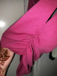 Pink Draped Top